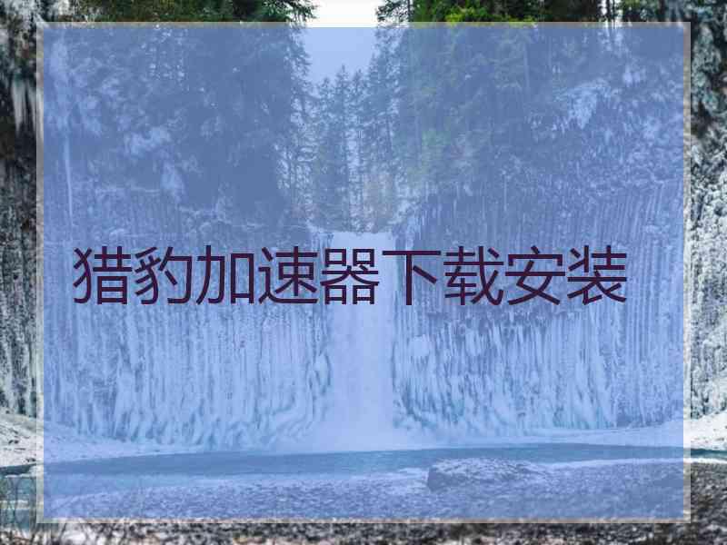 猎豹加速器下载安装 猎豹加速器下载安装