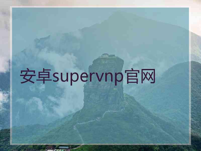 安卓supervnp官网 安卓supervnp官网