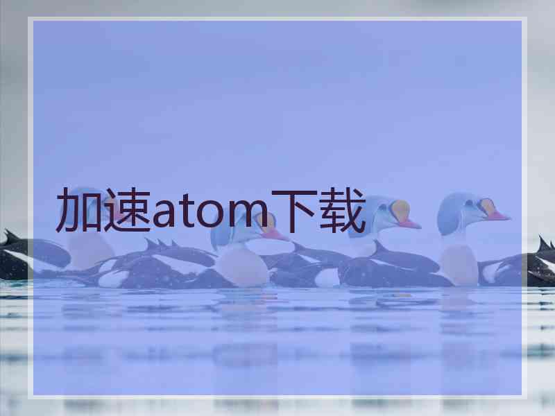 加速atom下载 加速atom下载