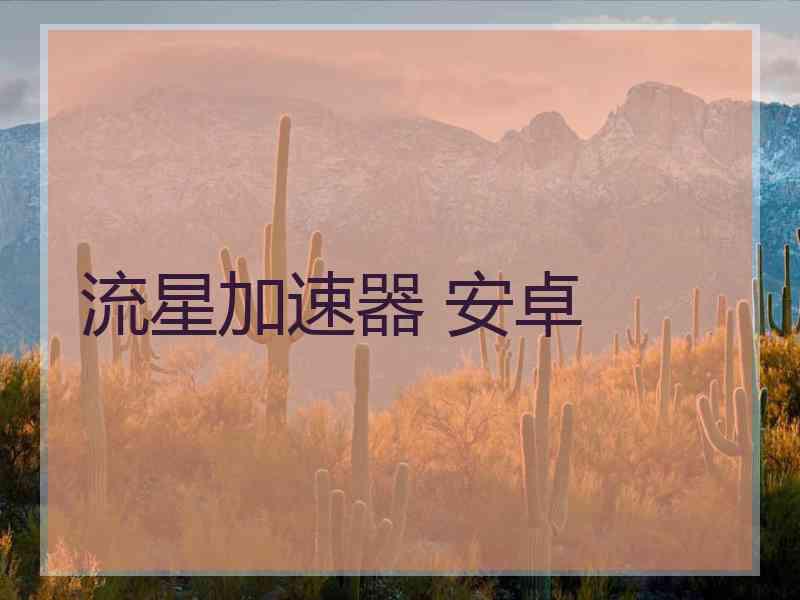 流星加速器 安卓 流星加速器 安卓