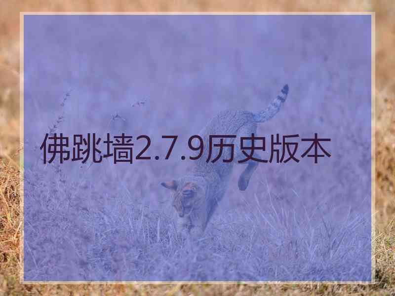 佛跳墙2.7.9历史版本