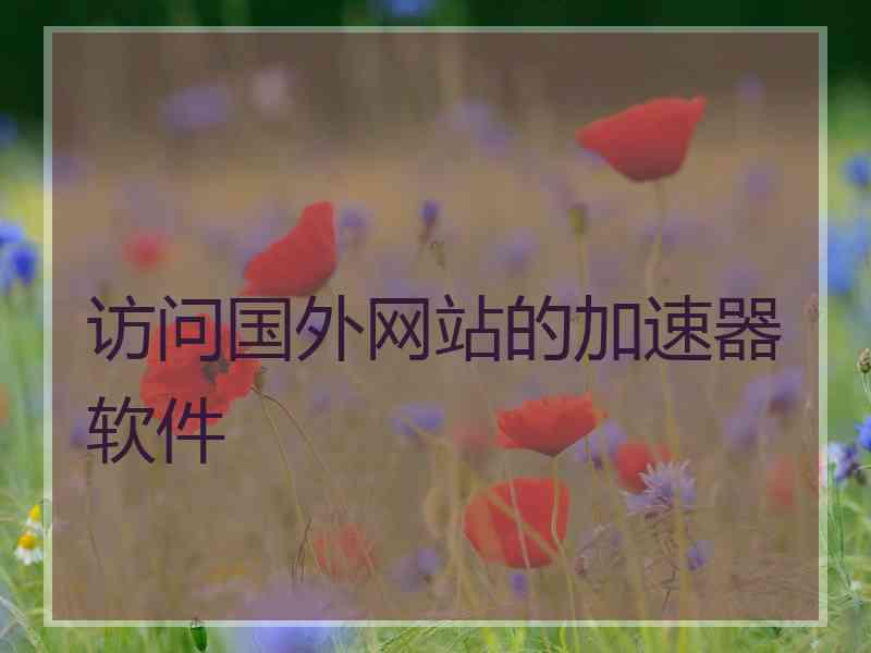 访问国外网站的加速器软件