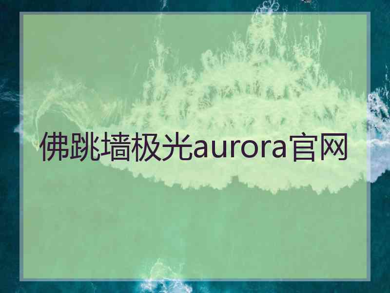 佛跳墙极光aurora官网