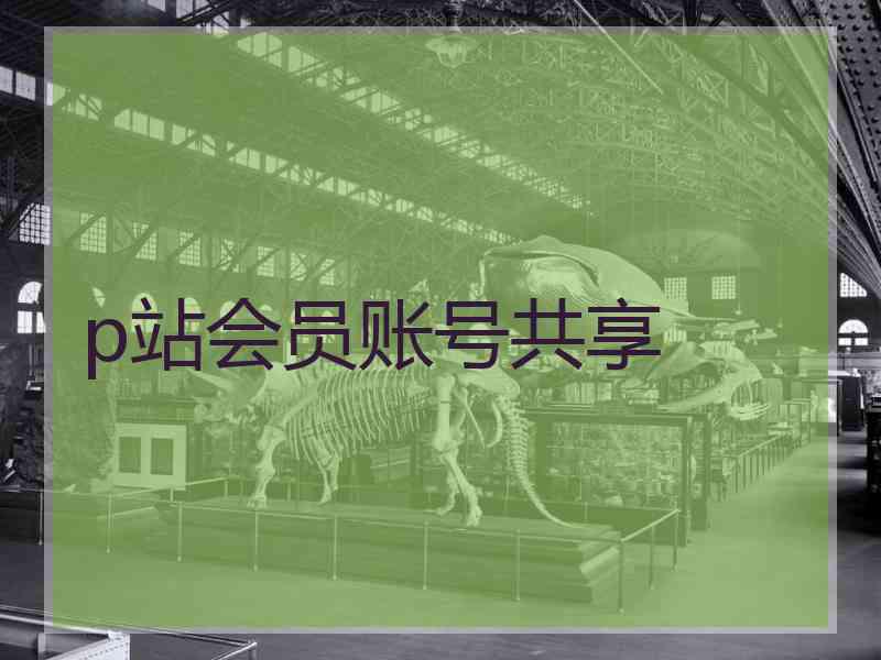 p站会员账号共享