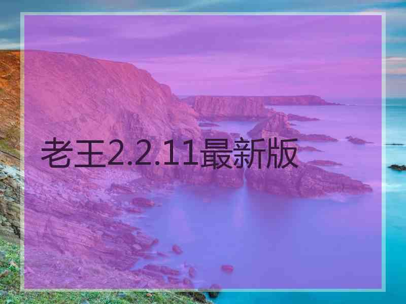 老王2.2.11最新版