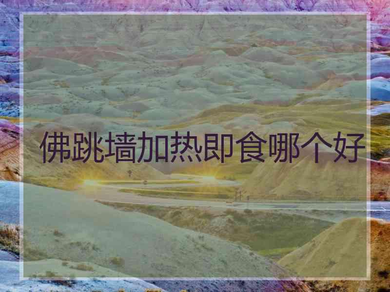 佛跳墙加热即食哪个好