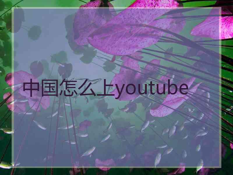 中国怎么上youtube