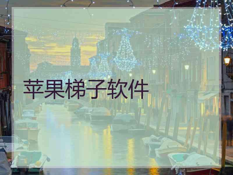 苹果梯子软件
