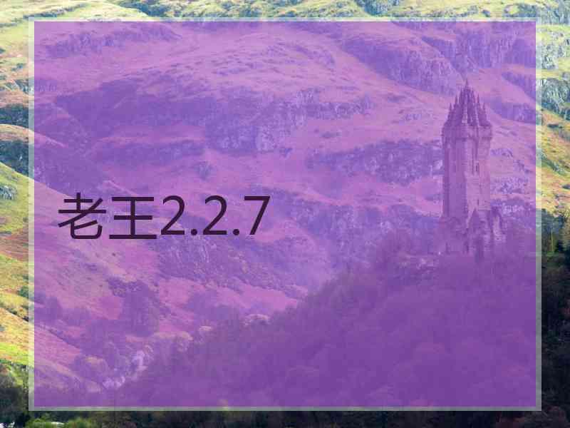 老王2.2.7