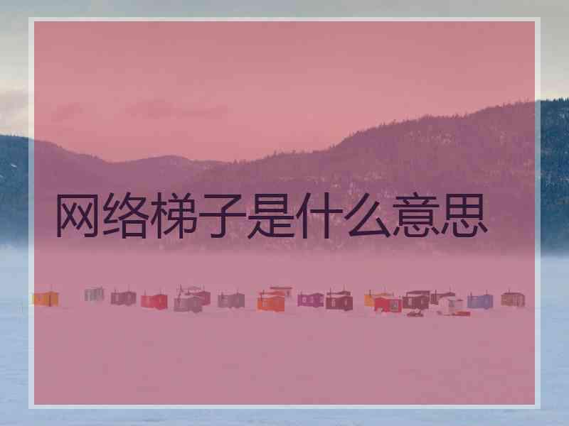 网络梯子是什么意思
