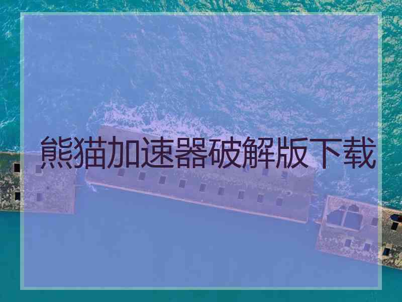 熊猫加速器破解版下载