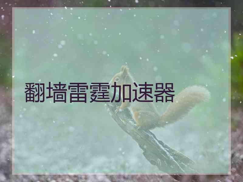 翻墙雷霆加速器