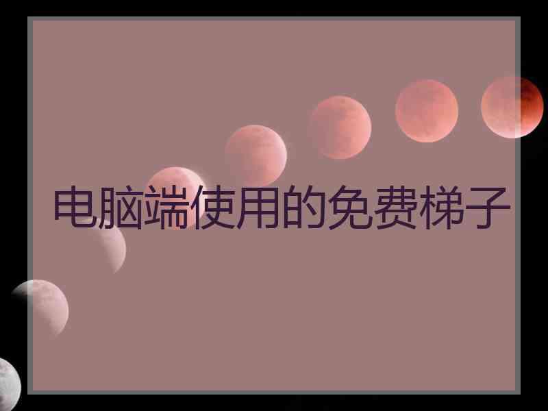 电脑端使用的免费梯子