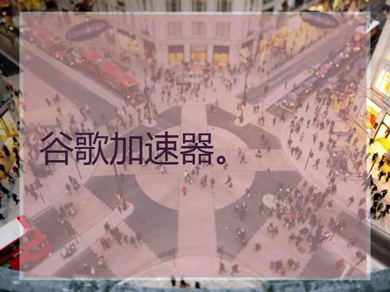 谷歌加速器。