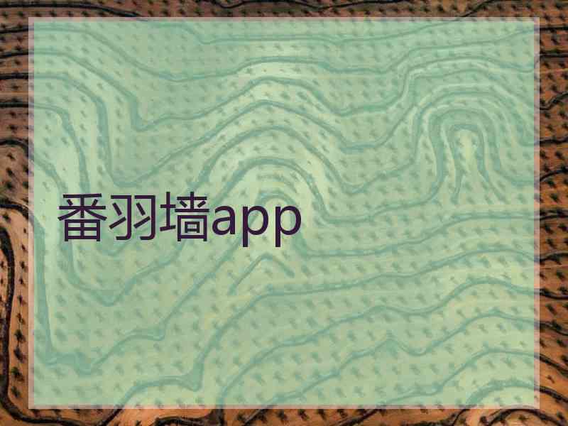 番羽墙app