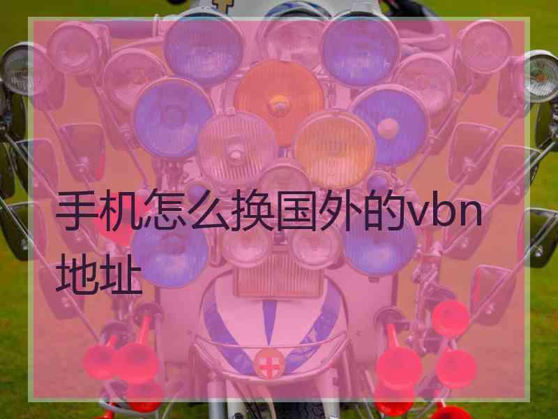 手机怎么换国外的vbn地址