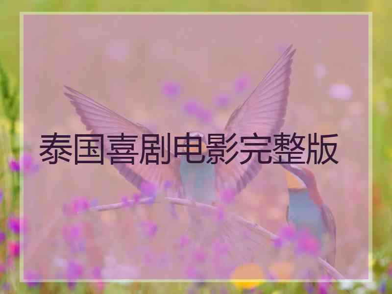 泰国喜剧电影完整版